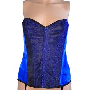 Royal blue corset top